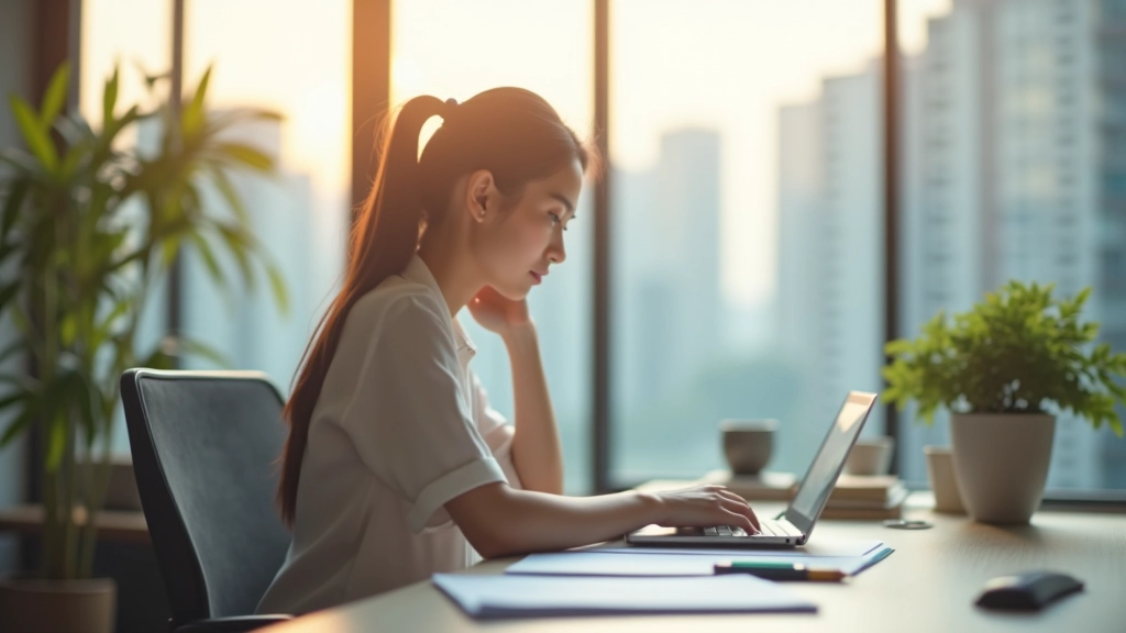 Professional managing household finances with digital tools